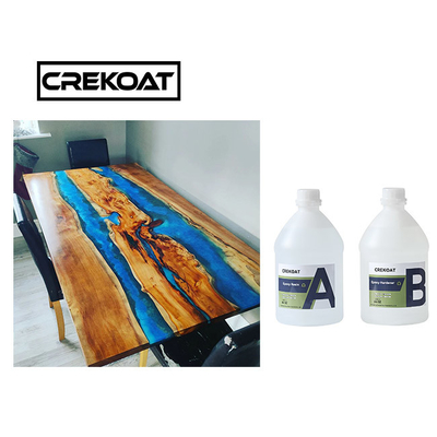 การโยนตารางแม่น้ํา Epoxy Resin Kit Art ใส Epoxy Resin MSDS