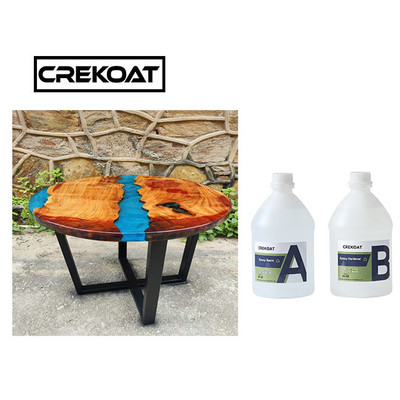โต๊ะที่สามารถระดมตัวเองได้ โต๊ะบน Epoxy Resin สองส่วน