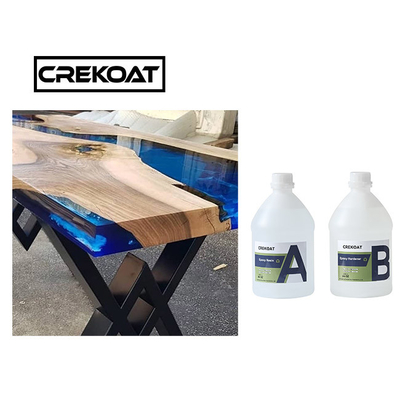กันสารเคมี คริสตัลโปร่ง Epoxy สารสกัดหินแข็ง Deep Cast Resin สําหรับโต๊ะ