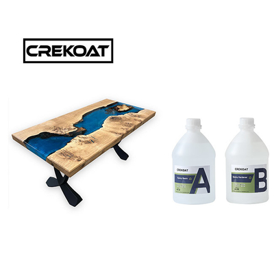 กันสารเคมี คริสตัลโปร่ง Epoxy สารสกัดหินแข็ง Deep Cast Resin สําหรับโต๊ะ