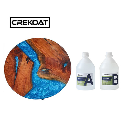 กันน้ํา คริสตัลใส Epoxy Resin สําหรับไม้ Anti เหลืองกระจกเหมือนการเสร็จ