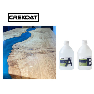 กันน้ํา คริสตัลใส Epoxy Resin สําหรับไม้ Anti เหลืองกระจกเหมือนการเสร็จ