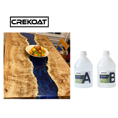 กันน้ํา คริสตัลใส Epoxy Resin สําหรับไม้ Anti เหลืองกระจกเหมือนการเสร็จ