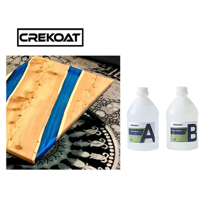 กันน้ํา คริสตัลใส Epoxy Resin สําหรับไม้ Anti เหลืองกระจกเหมือนการเสร็จ