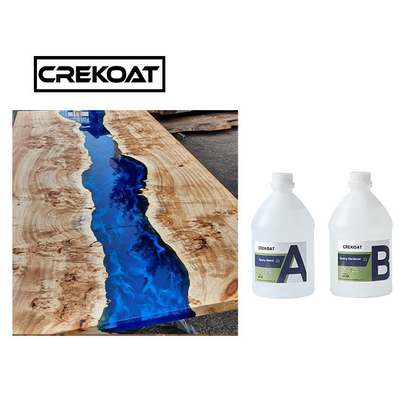 การโยน Ultra Clear Deep Pour Epoxy Resin River Table Art การผสมง่าย