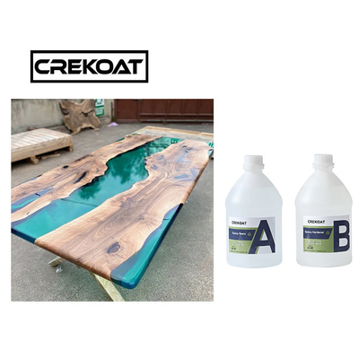 หนาแน่นต่ํา Deep Pour Epoxy Resin Casting River Tables ไม้ทนต่อรอยขีดข่วน