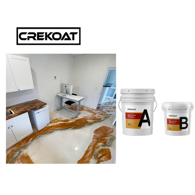 การเคลือบพื้น Epoxy โลหะของโรงรถยนต์ กันน้ํา ความแข็งแรงสูง Epoxy Resin Copper