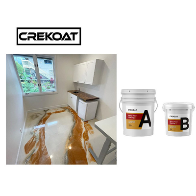 การเคลือบพื้น Epoxy โลหะของโรงรถยนต์ กันน้ํา ความแข็งแรงสูง Epoxy Resin Copper