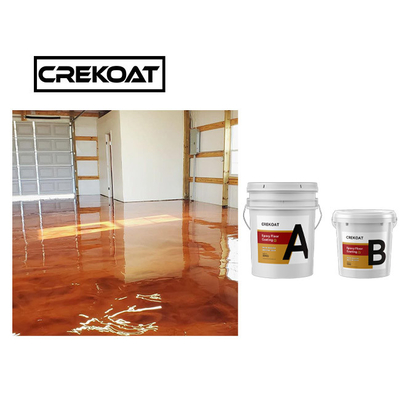 การเคลือบพื้น Epoxy โลหะของโรงรถยนต์ กันน้ํา ความแข็งแรงสูง Epoxy Resin Copper