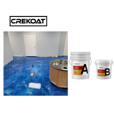 คอนกรีตโลหะ พื้น epoxy resin สี UV ป้องกัน