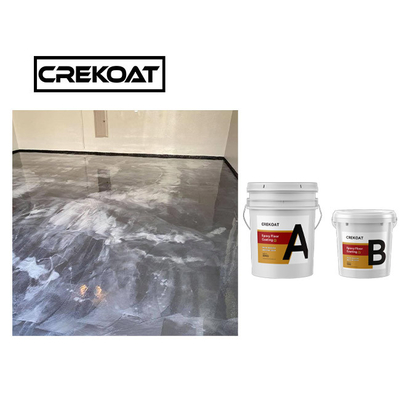 AB ระบบธาตุเมทัลลิก Epoxy floor coating สะอาดต่อสิ่งแวดล้อม