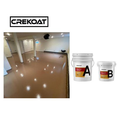 AB ระบบธาตุเมทัลลิก Epoxy floor coating สะอาดต่อสิ่งแวดล้อม