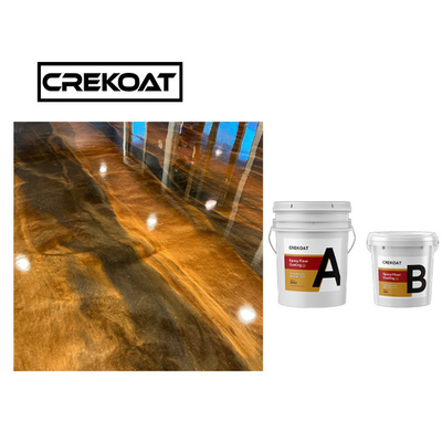 การเคลือบพื้น 3d Epoxy แบบโลหะที่ยั่งยืนสําหรับอิฐไม้