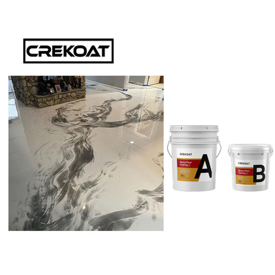 คริสตัลใสคอนกรีต โลหะ Epoxy พื้นเคลือบทนต่อรอยขีดข่วน