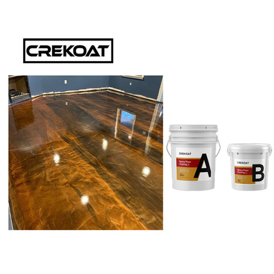 คริสตัลใสคอนกรีต โลหะ Epoxy พื้นเคลือบทนต่อรอยขีดข่วน