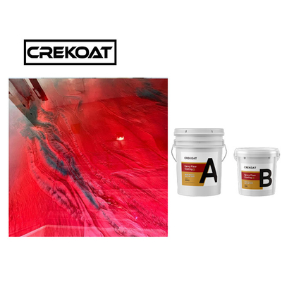 TDS สีน้ําเงิน โลหะ Epoxy พื้นเคลือบ