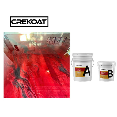 TDS สีน้ําเงิน โลหะ Epoxy พื้นเคลือบ