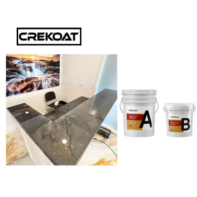 TDS สีน้ําเงิน โลหะ Epoxy พื้นเคลือบ