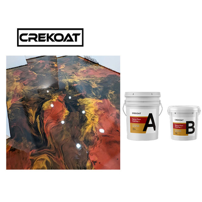 ธ อร์ซินโปร่ง โลหะหมุนพื้น epoxy ฟรี Bubble