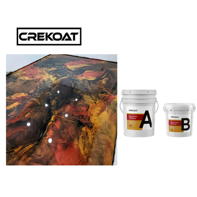 ธ อร์ซินโปร่ง โลหะหมุนพื้น epoxy ฟรี Bubble