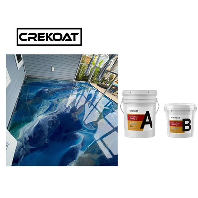 การเคลือบพื้น Epoxy โลหะ Self Degassing การผูกพันที่แข็งแรง Epoxy Resin และ Hardener