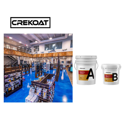 2 ชิ้น Epoxy Resin โลหะ การ์เก็จพื้นสี Polymer ชัดเจน viscosity ต่ํา