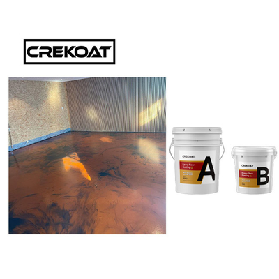 โครงการเคลือบพื้น Epoxy โลหะที่ทนทาน