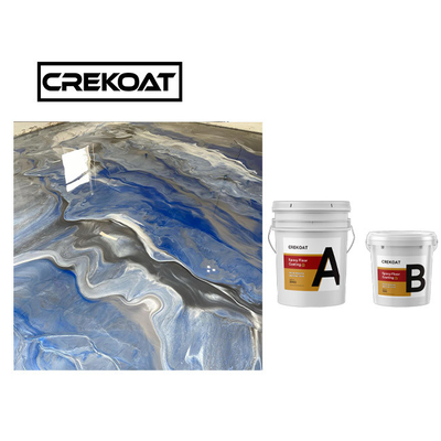 โลหะ Epoxy Resin พื้นเคลือบสารละลาย การรักษาเร็วน้อย