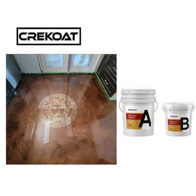 2 องค์ประกอบ AB ธ อร์สิน โลหะ Epoxy พื้นเคลือบกันน้ํา