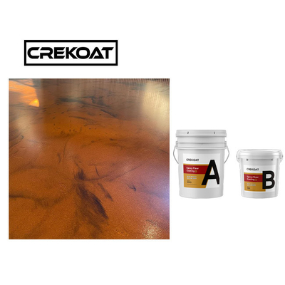 2 องค์ประกอบ AB ธ อร์สิน โลหะ Epoxy พื้นเคลือบกันน้ํา