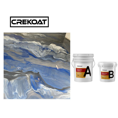 2 องค์ประกอบ AB ธ อร์สิน โลหะ Epoxy พื้นเคลือบกันน้ํา