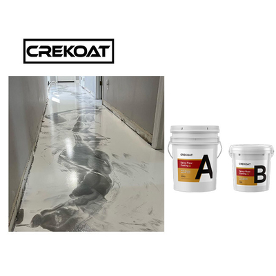 MSDS ขาว โลหะ Epoxy พื้นเคลือบ สีโพลีเอสเตอร์ใส สําหรับคอนกรีต