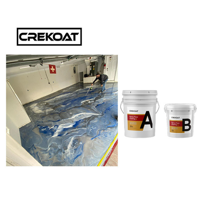 แผ่นพื้นโรงรถยนต์ Epoxy โลหะกันความร้อนที่ไม่คลื่น