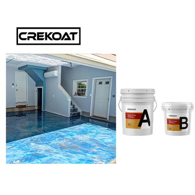 ธ อร์ที่ไม่เป็นพิษ โลหะ Epoxy Flooring สะอาด Epoxy Polyaspartic Base