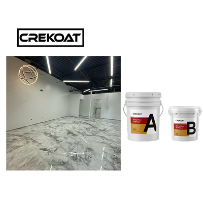 ธ อร์ที่ไม่เป็นพิษ โลหะ Epoxy Flooring สะอาด Epoxy Polyaspartic Base