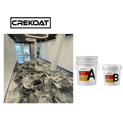 ธ อร์ที่ไม่เป็นพิษ โลหะ Epoxy Flooring สะอาด Epoxy Polyaspartic Base