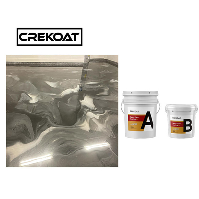 ธ อร์ที่ไม่เป็นพิษ โลหะ Epoxy Flooring สะอาด Epoxy Polyaspartic Base