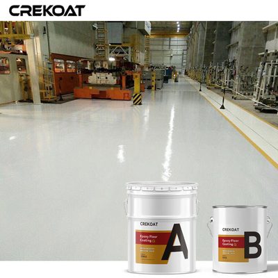 SGS อุตสาหกรรม Epoxy Floor Coating สีพื้นที่ใช้สารละลายมีแสงสว่างสูง