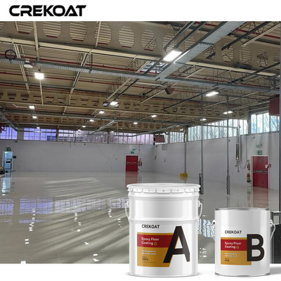 ความทนทานต่อสารเคมี การเคลือบพื้นอุตสาหกรรม epoxy การเคลือบพื้นโรงรถ