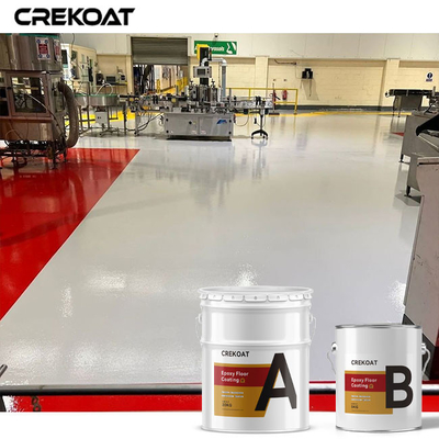 การรักษาความแข็งอย่างรวดเร็ว ไม่เคลื่อนไหว Epoxy Floor Coating Pristine Gloss ในคลังสินค้าอุตสาหกรรม
