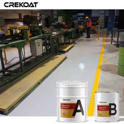 การเคลือบพื้น epoxy ที่ใช้น้ําแบบไร้รอยต่อกันต่อสารเคมี น้ํามัน คราบ