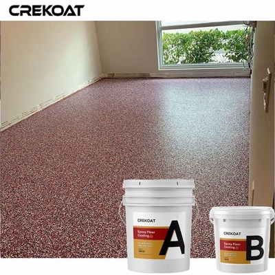 การป้องกันการลื่นของสีคอนกรีต Epoxy Resin Flake สําหรับพื้นโรงรถ