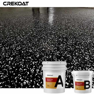 การป้องกันการลื่นของสีคอนกรีต Epoxy Resin Flake สําหรับพื้นโรงรถ