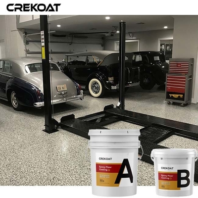 วินิลฟlakes โบดแคสต์ Epoxy resin floor coating Polyaspartic topcoat การเคลือบพื้นด้วยพลาสปาร์ติก