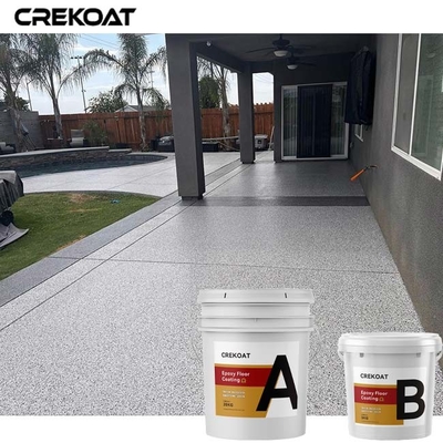 UV ทันทนาการ Epoxy Clear Resin Floor Coating ความแข็งแรงทางอุตสาหกรรม