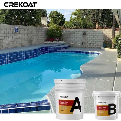 UV ทันทนาการ Epoxy Clear Resin Floor Coating ความแข็งแรงทางอุตสาหกรรม