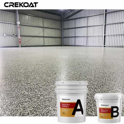 การเคลือบพื้นด้วยยาง epoxy ที่ทนการสลัด สีเทา