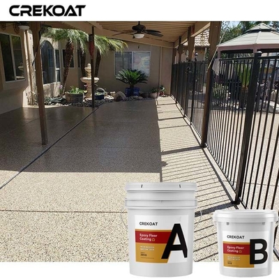 การเคลือบพื้นด้วยยาง epoxy ที่ทนการสลัด สีเทา
