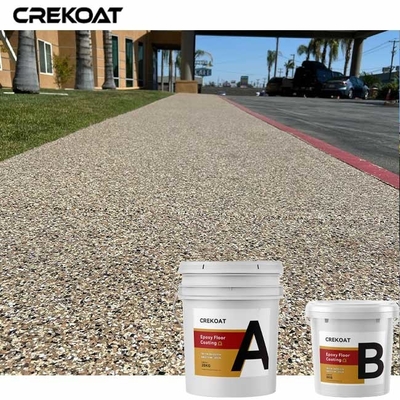 การเคลือบพื้นด้วยยาง epoxy ที่ทนการสลัด สีเทา