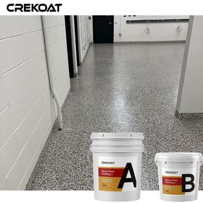 การเคลือบพื้นด้วยยาง epoxy ที่ทนการสลัด สีเทา